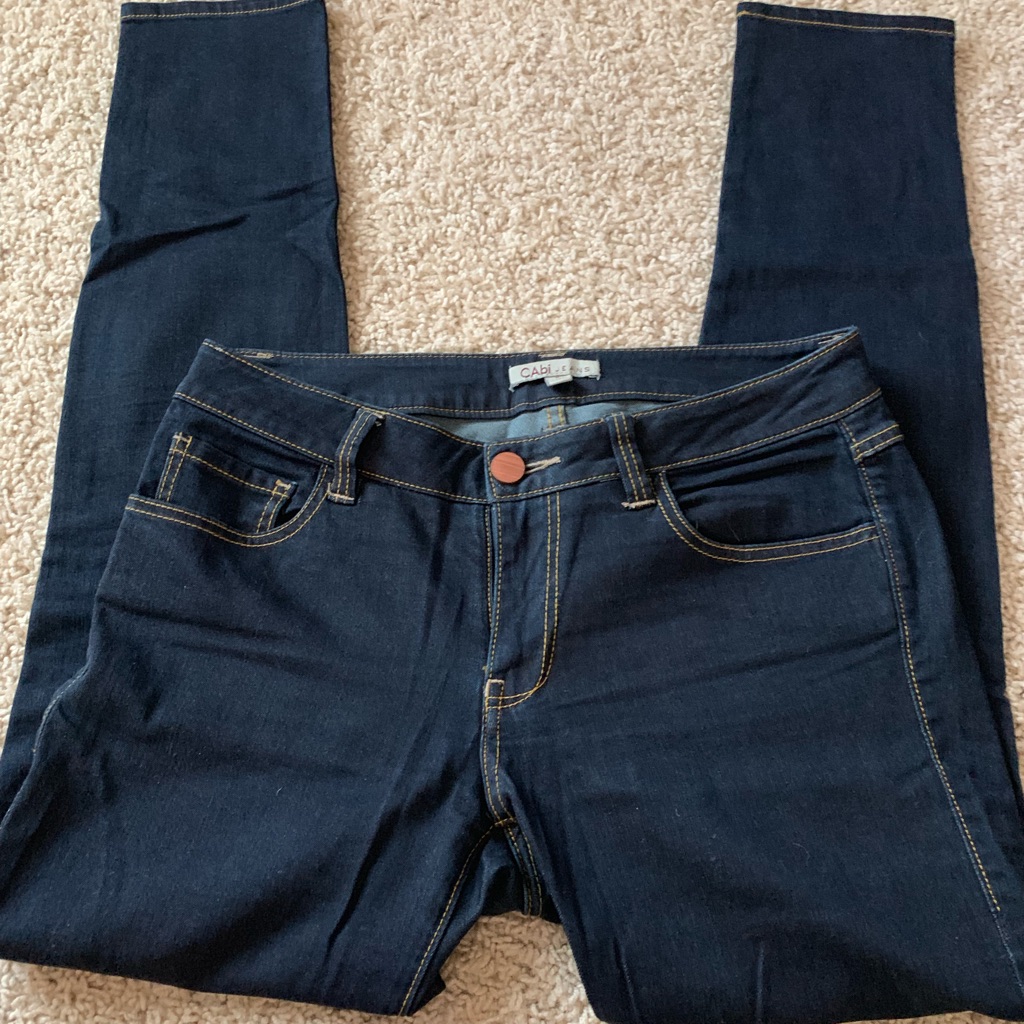 Cabi Dark Wash Skinny Jeans Style 755